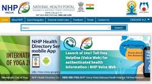 Screenshot of National Health Portal tool