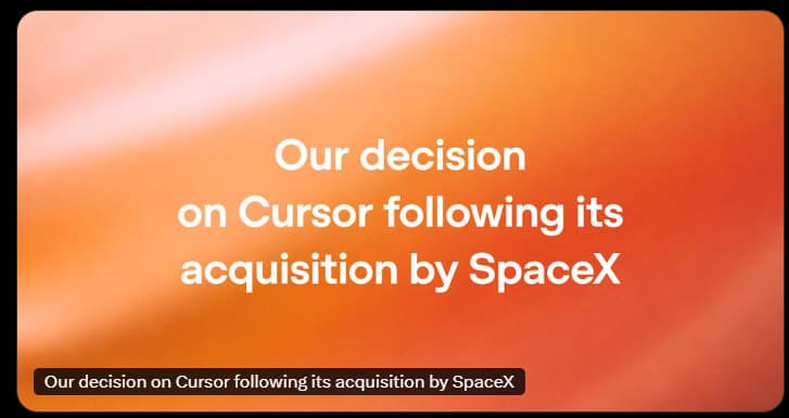 OpenAI Plans to End Cursor Partnership After SpaceX Acquisition